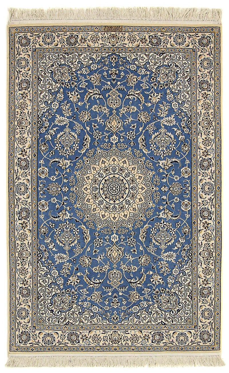 Perzisch tapijt - Nain - Premium - 167 x 107 cm - blauw