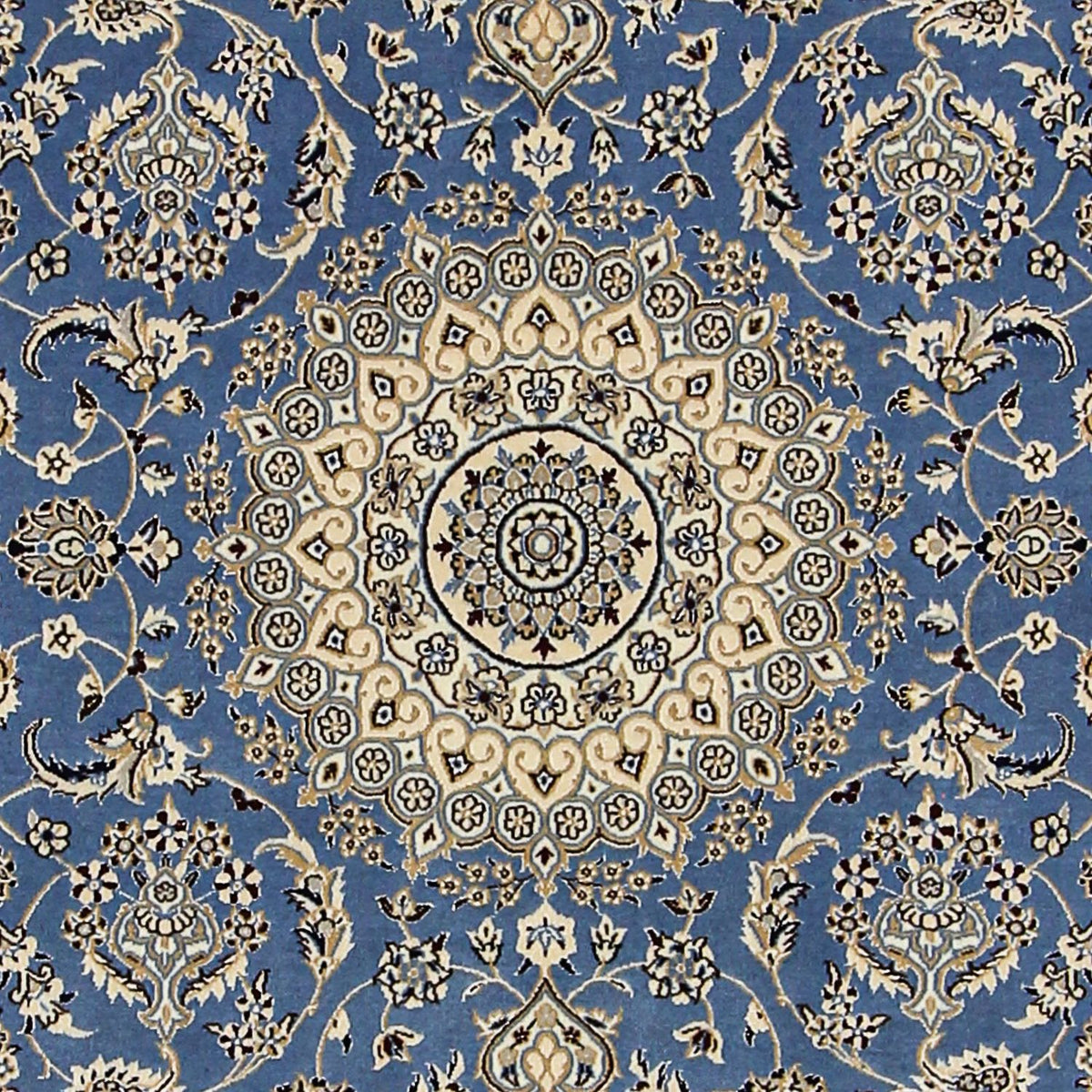 Perzisch tapijt - Nain - Premium - 167 x 107 cm - blauw