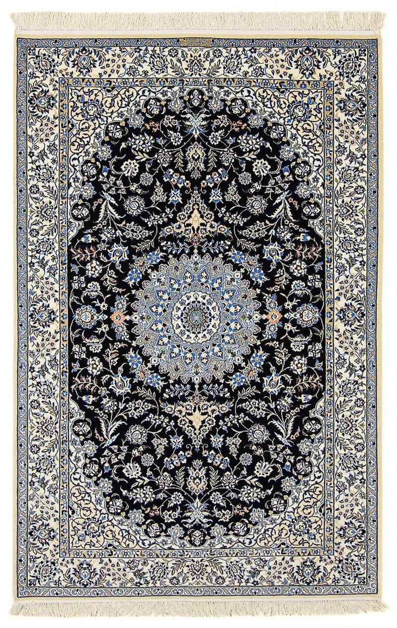 Perzisch tapijt - Nain - Premium - 200 x 130 cm - donkerblauw