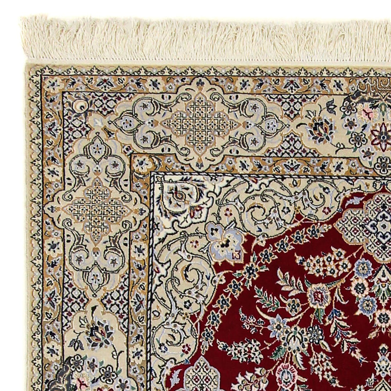 Perzisch tapijt - Nain - Premium - 197 x 128 cm - donkerrood