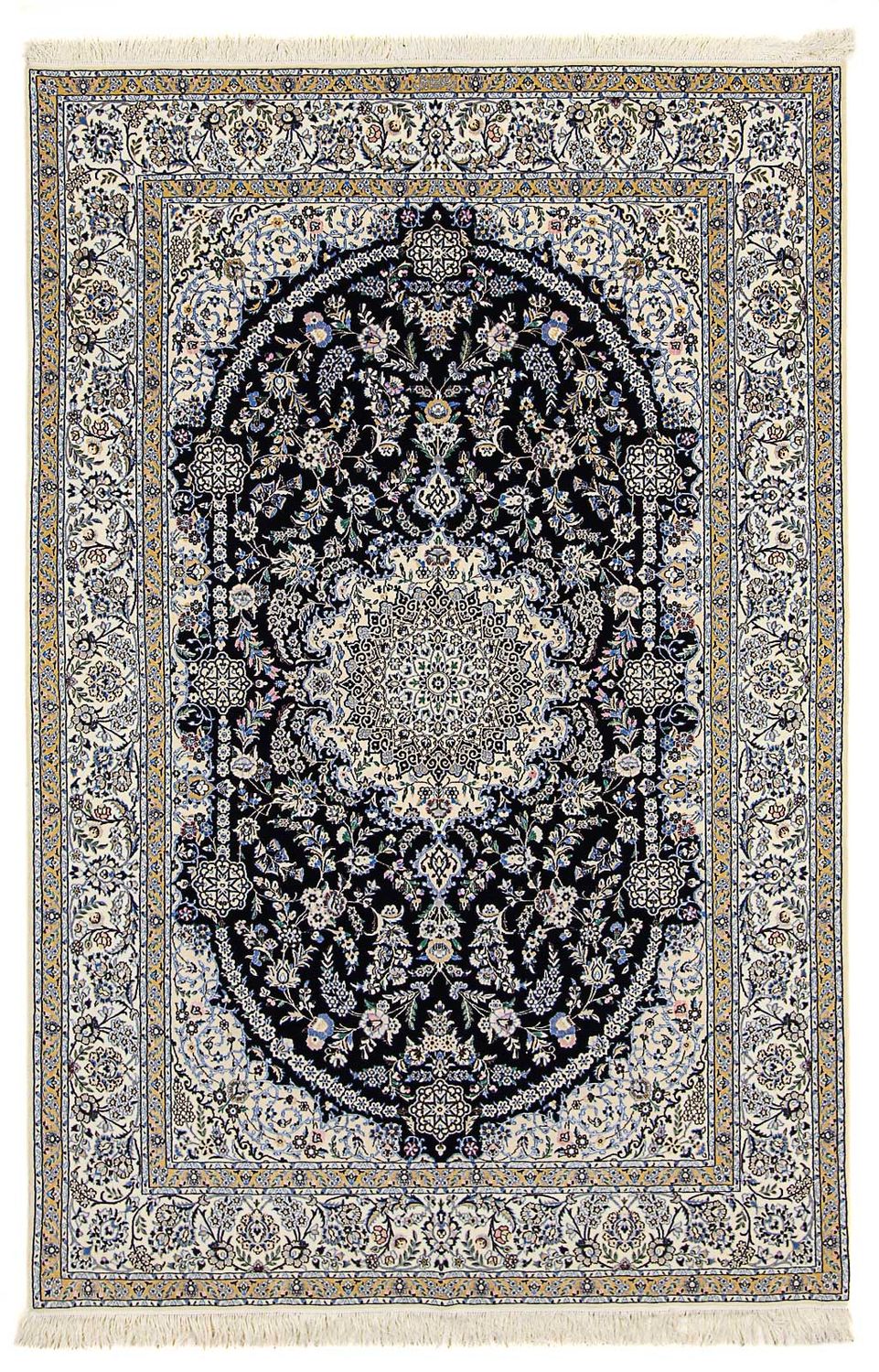 Perzisch tapijt - Nain - Premium - 246 x 162 cm - donkerblauw