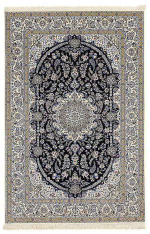 Perzisch tapijt - Nain - Premium - 246 x 162 cm - donkerblauw