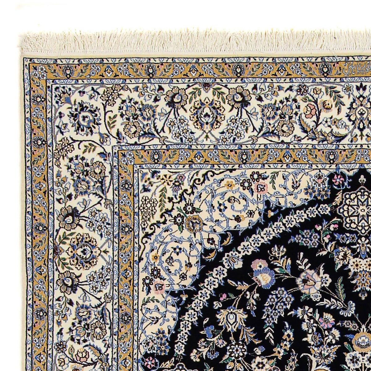 Perzisch tapijt - Nain - Premium - 246 x 162 cm - donkerblauw