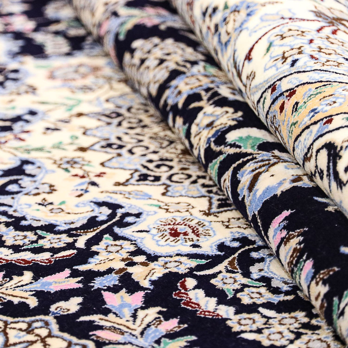 Perzisch tapijt - Nain - Premium - 246 x 162 cm - donkerblauw