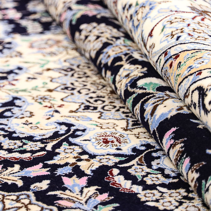 Perzisch tapijt - Nain - Premium - 246 x 162 cm - donkerblauw