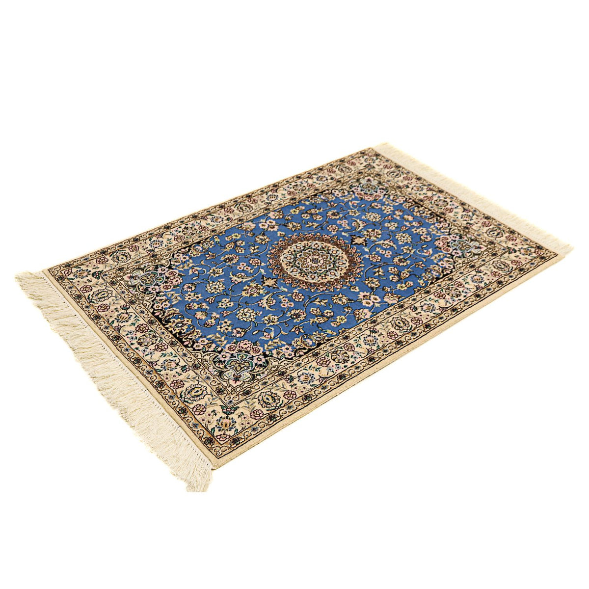 Perzisch tapijt - Nain - Premium - 120 x 80 cm - blauw