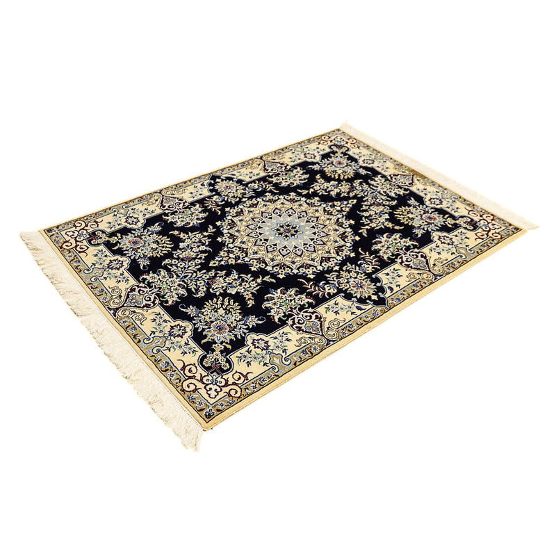 Perzisch tapijt - Nain - Premium - 140 x 100 cm - donkerblauw