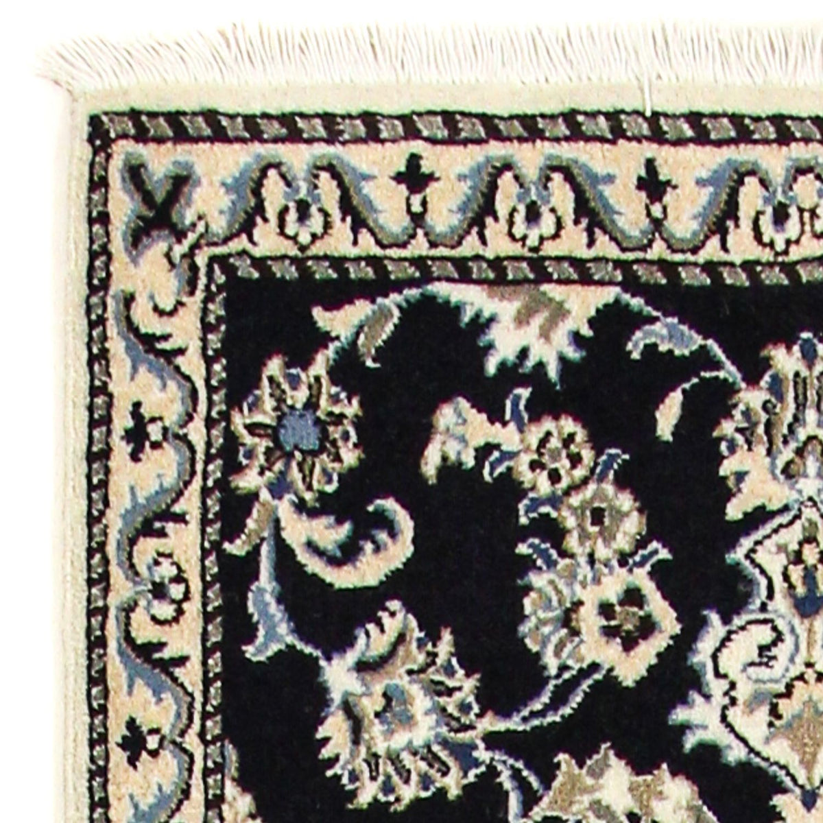 Loper Perzisch tapijt - Nain - 290 x 78 cm - donkerblauw