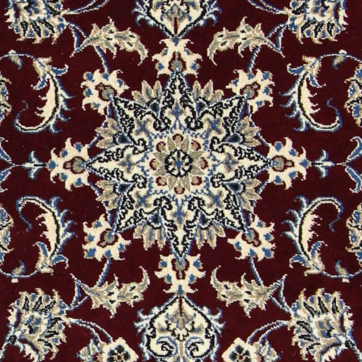 Loper Perzisch tapijt - Nain - 286 x 78 cm - donkerrood