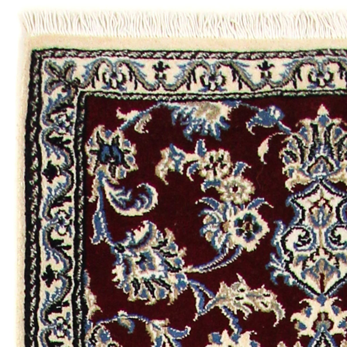 Loper Perzisch tapijt - Nain - 286 x 78 cm - donkerrood