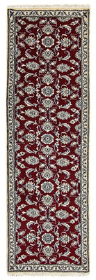Loper Perzisch tapijt - Nain - 265 x 80 cm - donkerrood