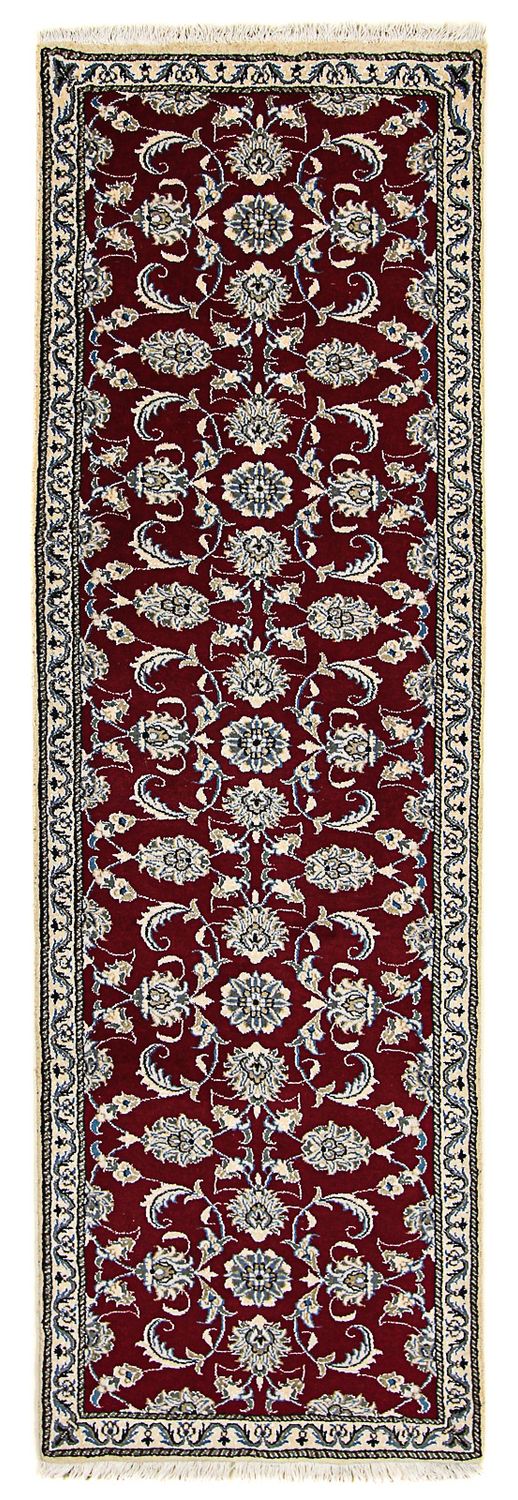 Loper Perzisch tapijt - Nain - 265 x 80 cm - donkerrood