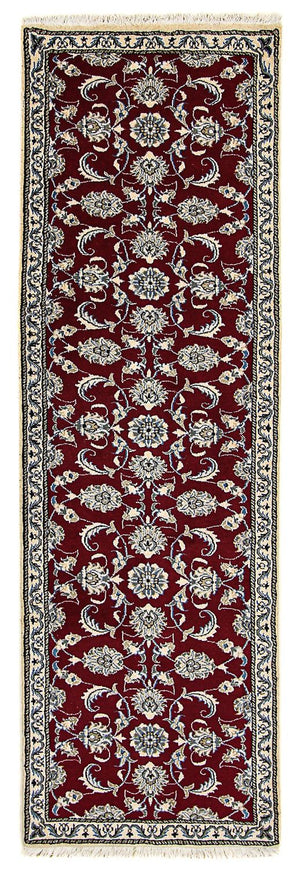 Loper Perzisch tapijt - Nain - 265 x 80 cm - donkerrood