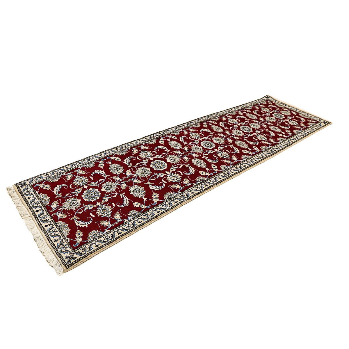 Loper Perzisch tapijt - Nain - 265 x 80 cm - donkerrood