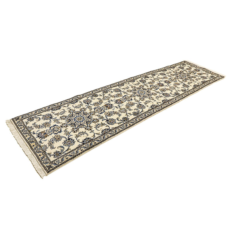 Loper Perzisch tapijt - Nain - 293 x 80 cm - beige