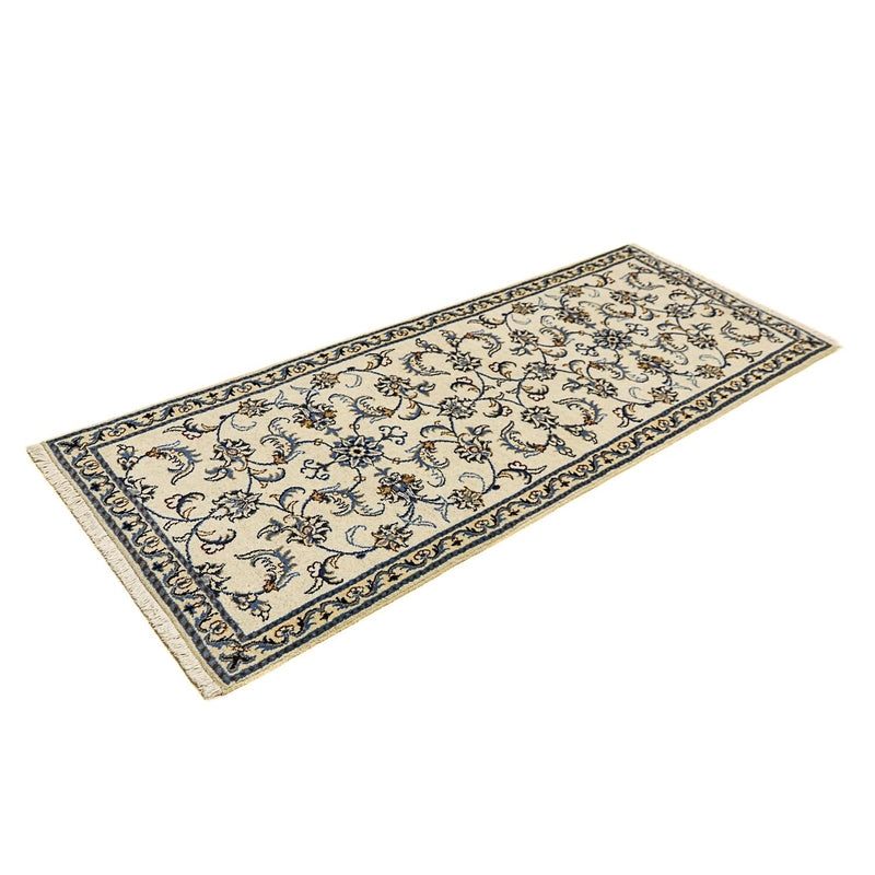Loper Perzisch tapijt - Nain - 194 x 80 cm - beige