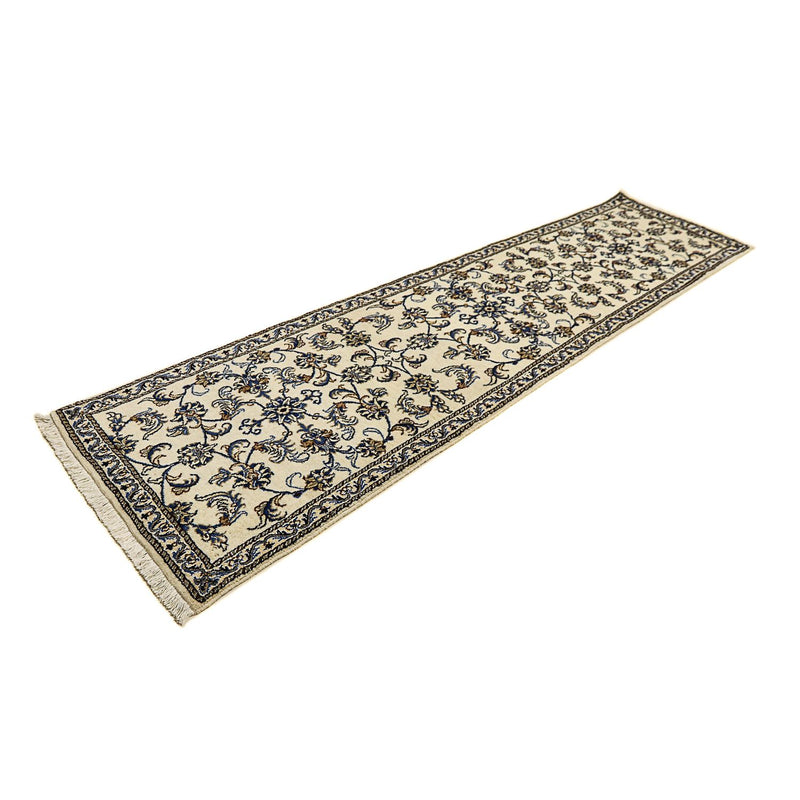 Loper Perzisch tapijt - Nain - 284 x 76 cm - beige