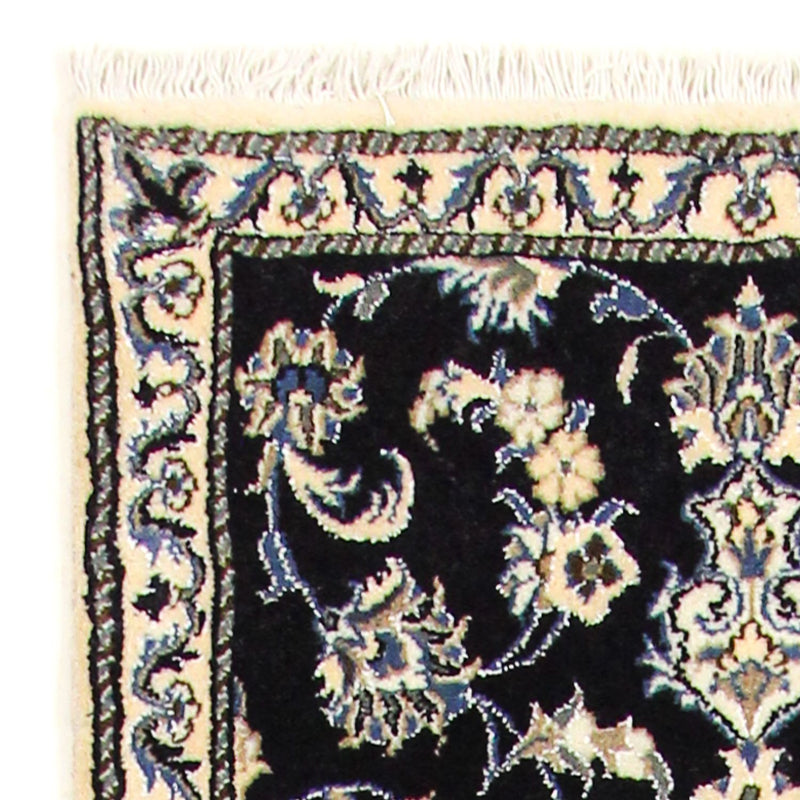 Loper Perzisch tapijt - Nain - 310 x 78 cm - donkerblauw