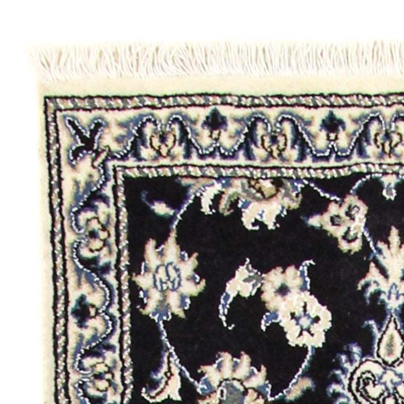 Loper Perzisch tapijt - Nain - 297 x 76 cm - donkerblauw