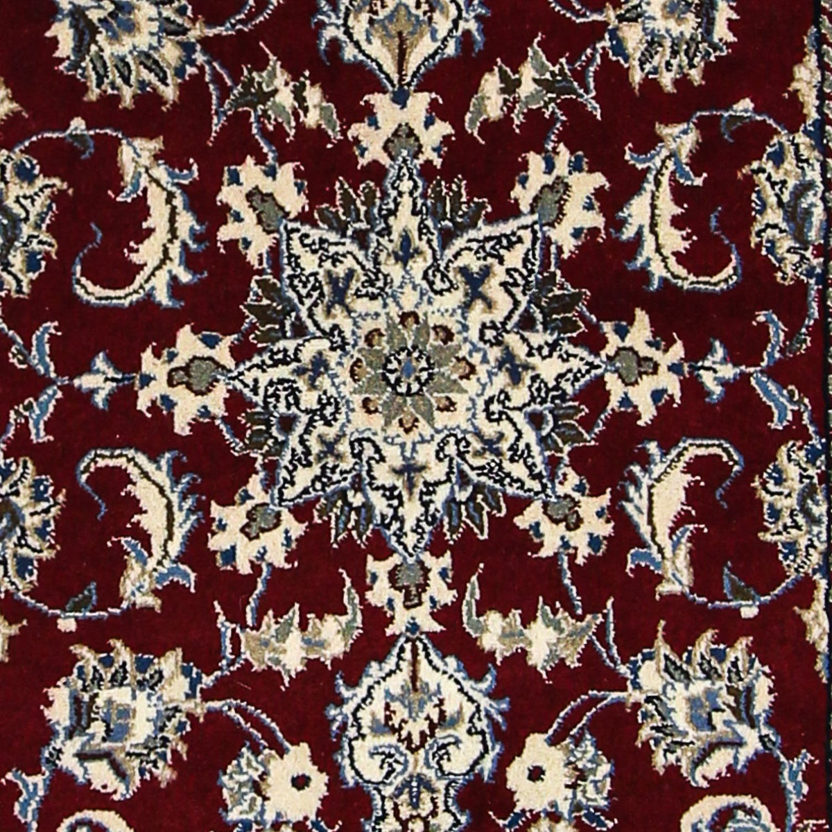 Loper Perzisch tapijt - Nain - 283 x 78 cm - donkerrood