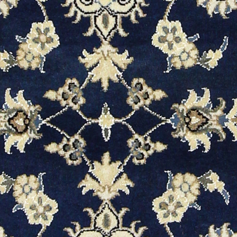 Loper Perzisch tapijt - Nain - 195 x 77 cm - donkerblauw