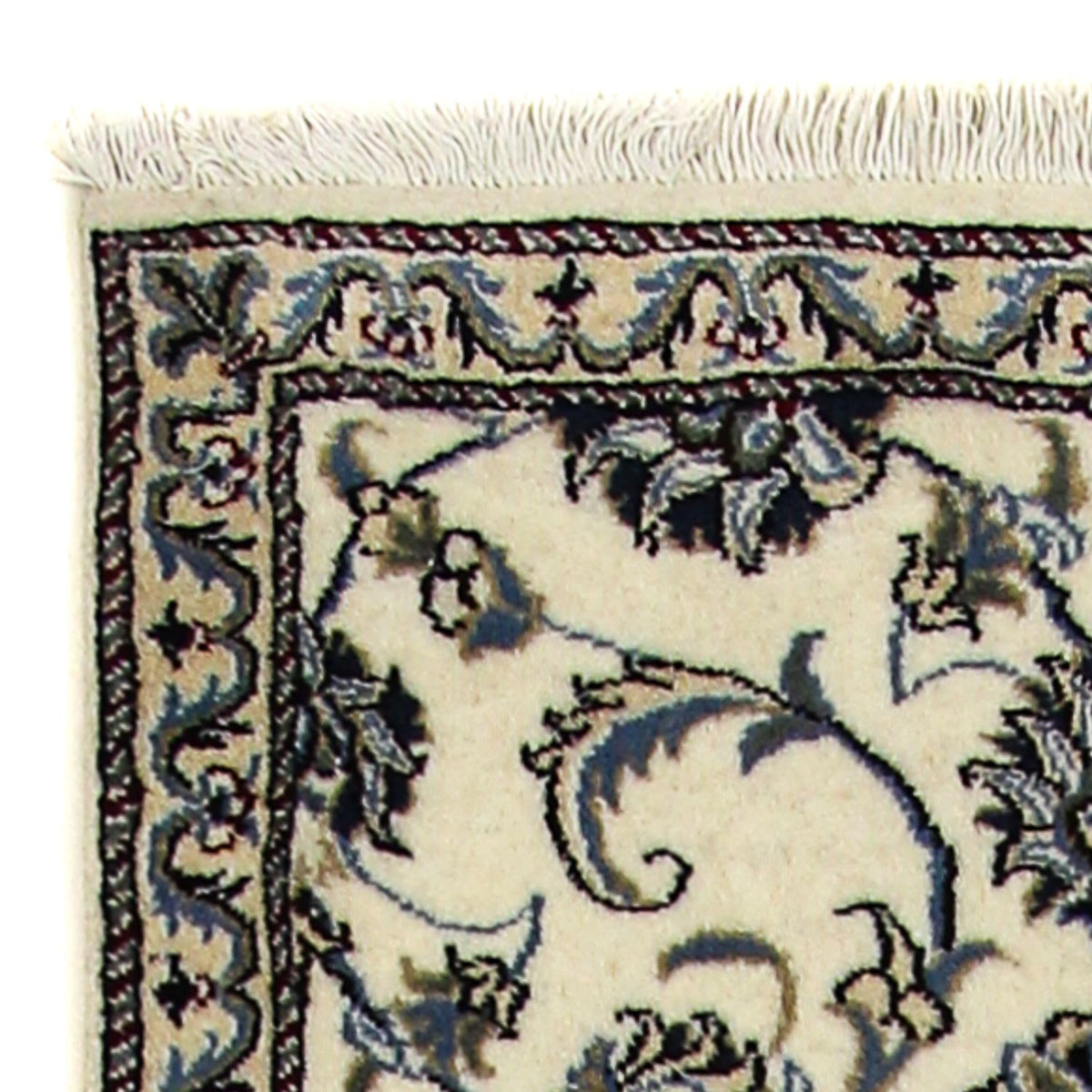 Loper Perzisch tapijt - Nain - 240 x 77 cm - beige