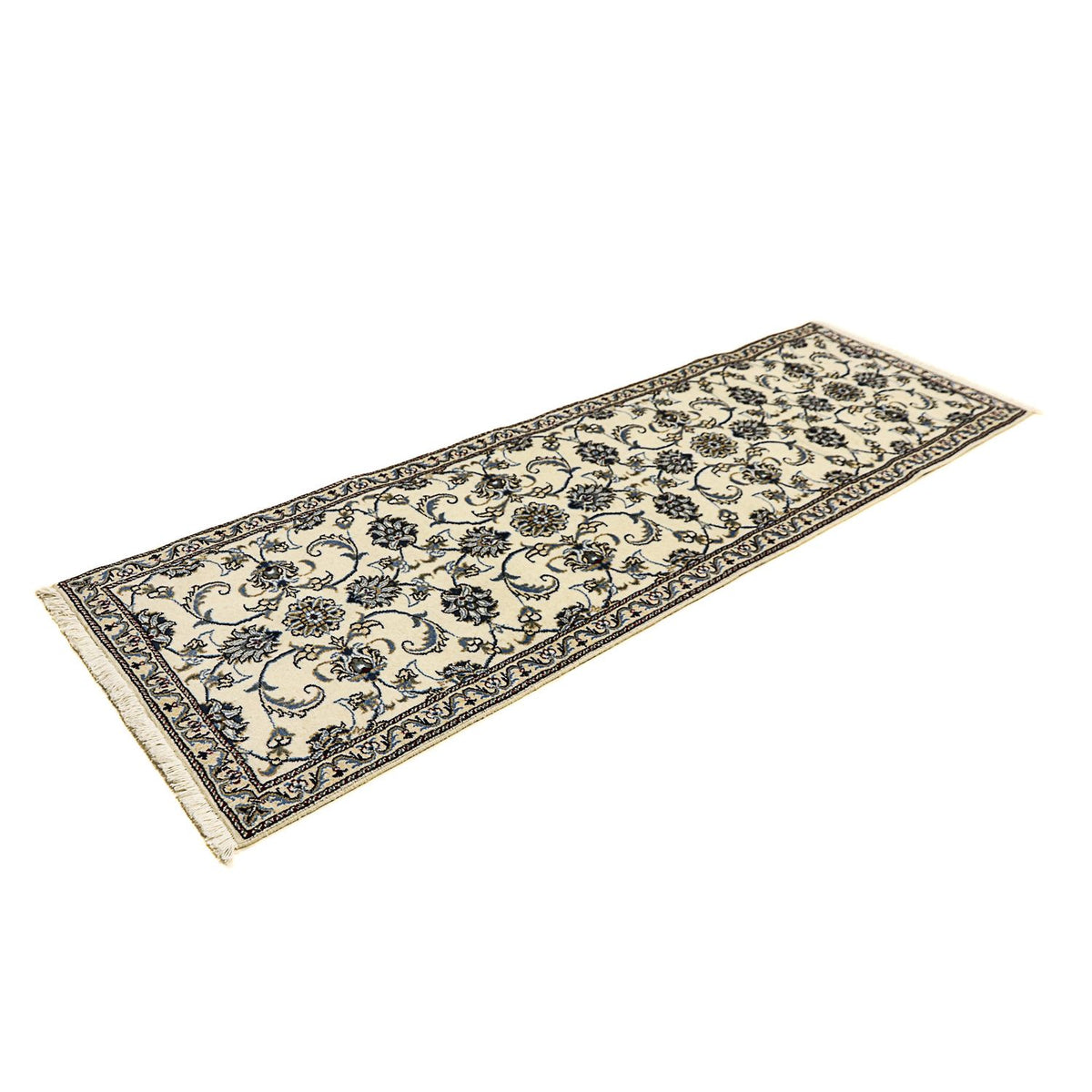 Loper Perzisch tapijt - Nain - 240 x 77 cm - beige