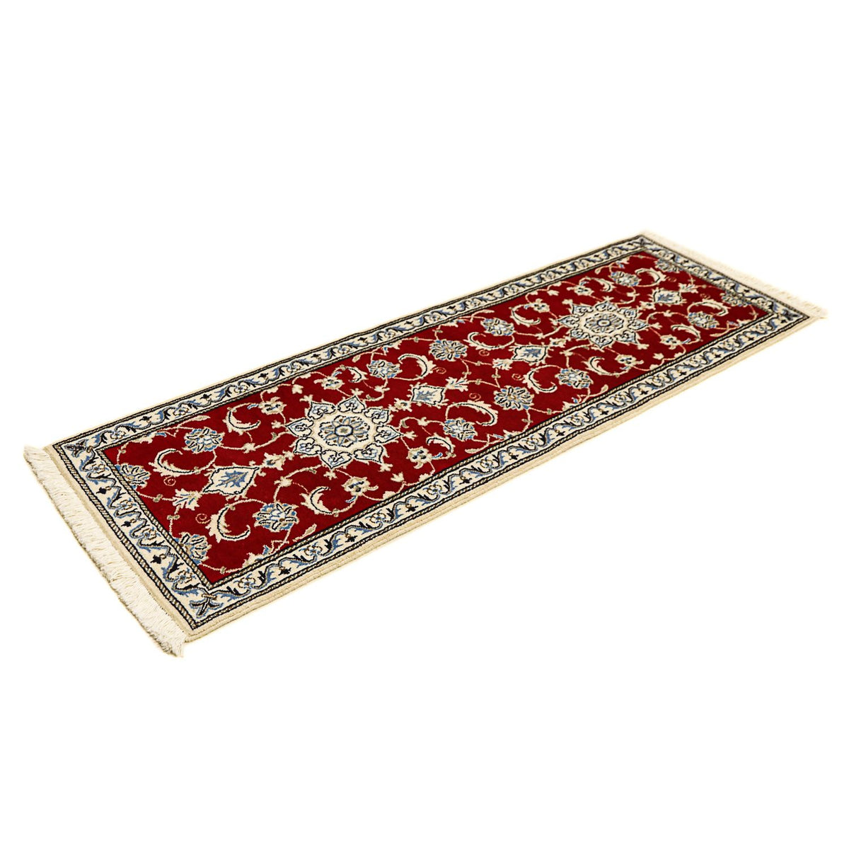Loper Perzisch tapijt - Nain - 188 x 60 cm - donkerrood