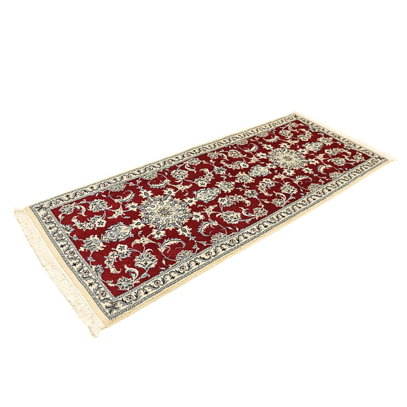 Loper Perzisch tapijt - Nain - 193 x 80 cm - donkerrood