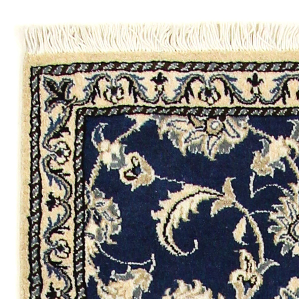 Loper Perzisch tapijt - Nain - 243 x 78 cm - blauw