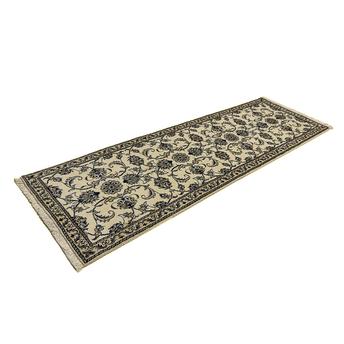 Loper Perzisch tapijt - Nain - 240 x 78 cm - beige