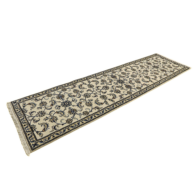 Loper Perzisch tapijt - Nain - 290 x 78 cm - beige