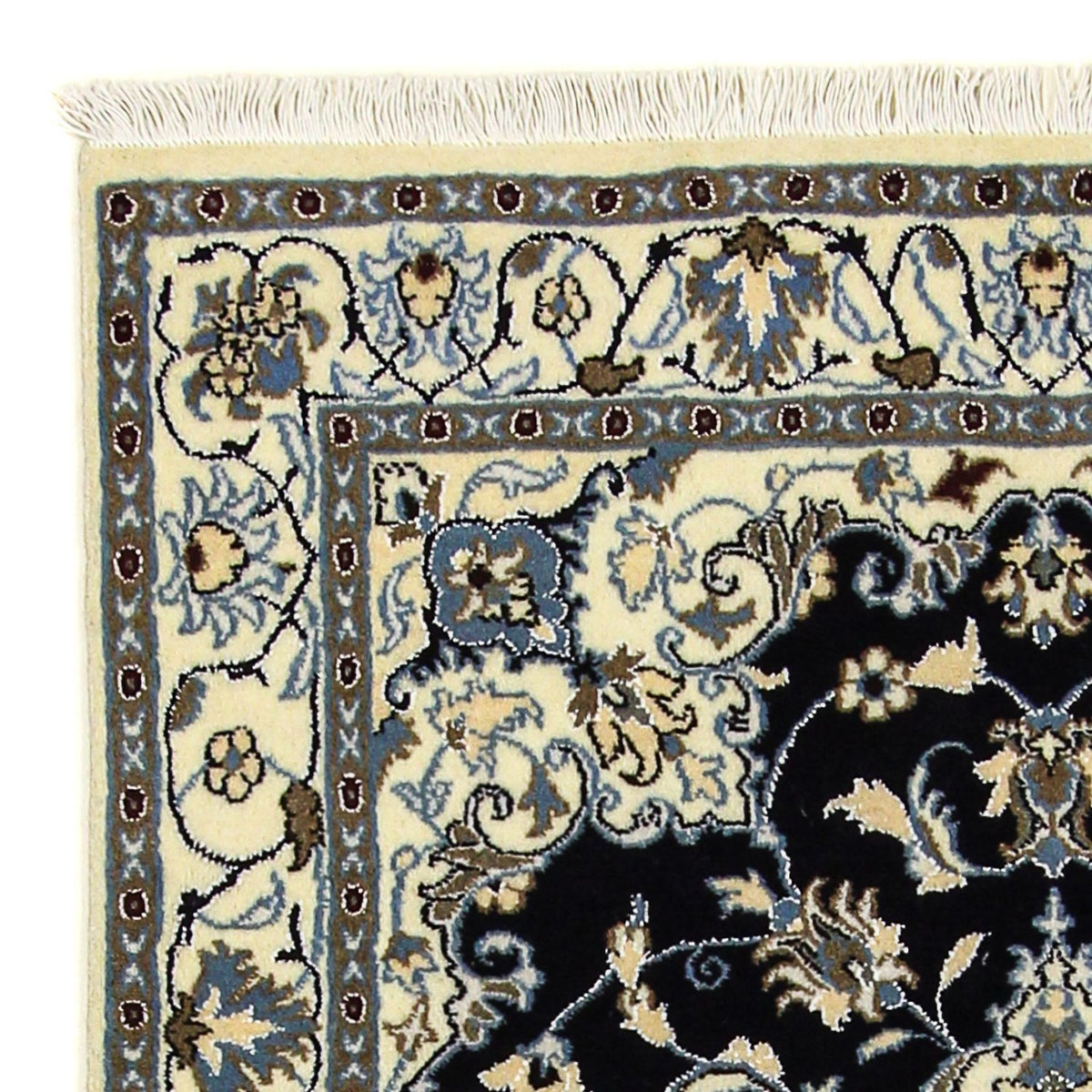 Perzisch tapijt - Nain - 198 x 119 cm - donkerblauw