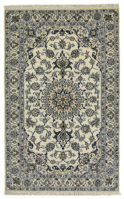 Perzisch tapijt - Nain - 201 x 125 cm - beige