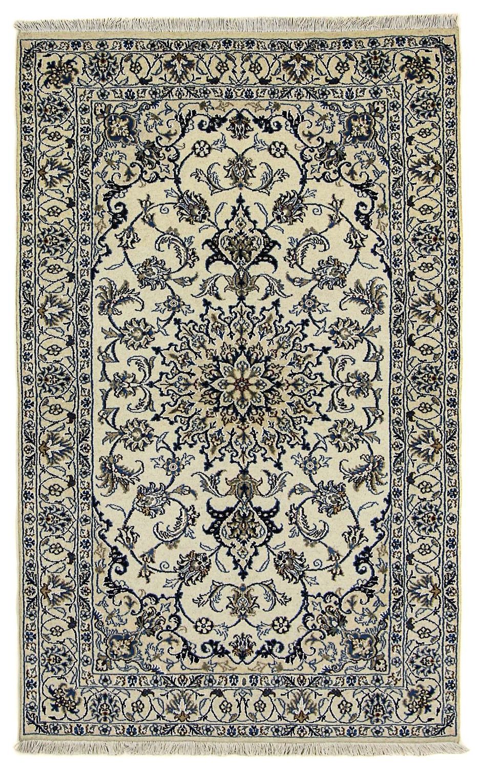 Perzisch tapijt - Nain - 201 x 125 cm - beige