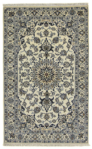 Perzisch tapijt - Nain - 201 x 125 cm - beige