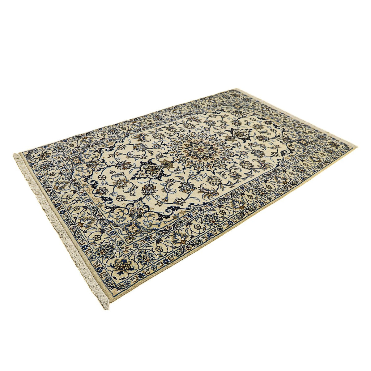 Perzisch tapijt - Nain - 201 x 125 cm - beige