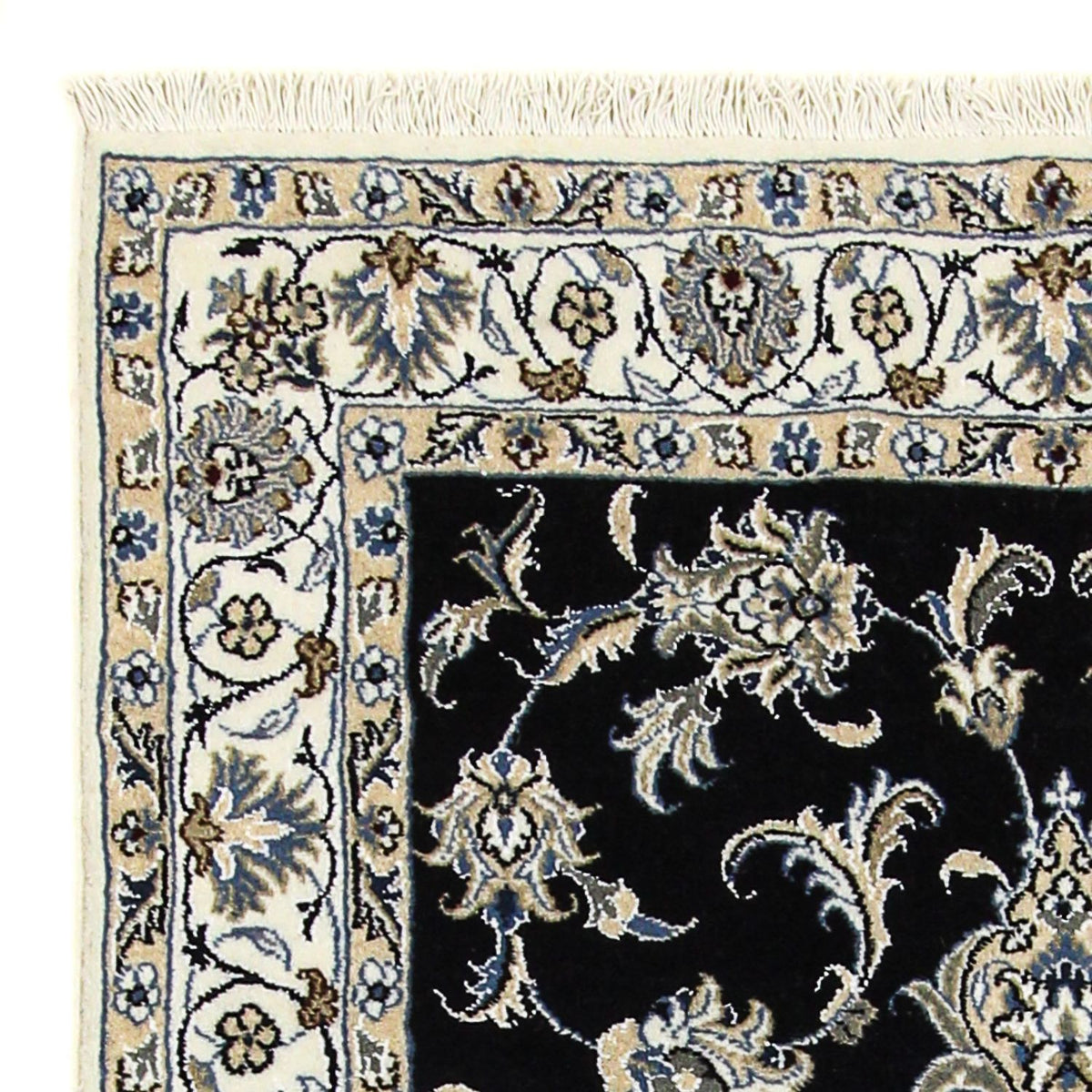 Perzisch tapijt - Nain - 198 x 117 cm - donkerblauw