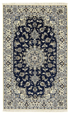 Perzisch tapijt - Nain - 203 x 120 cm - donkerblauw
