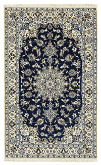 Perzisch tapijt - Nain - 203 x 120 cm - donkerblauw