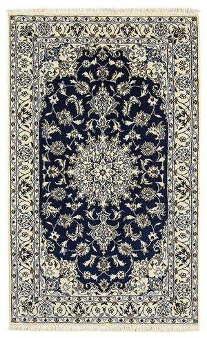Perzisch tapijt - Nain - 203 x 120 cm - donkerblauw