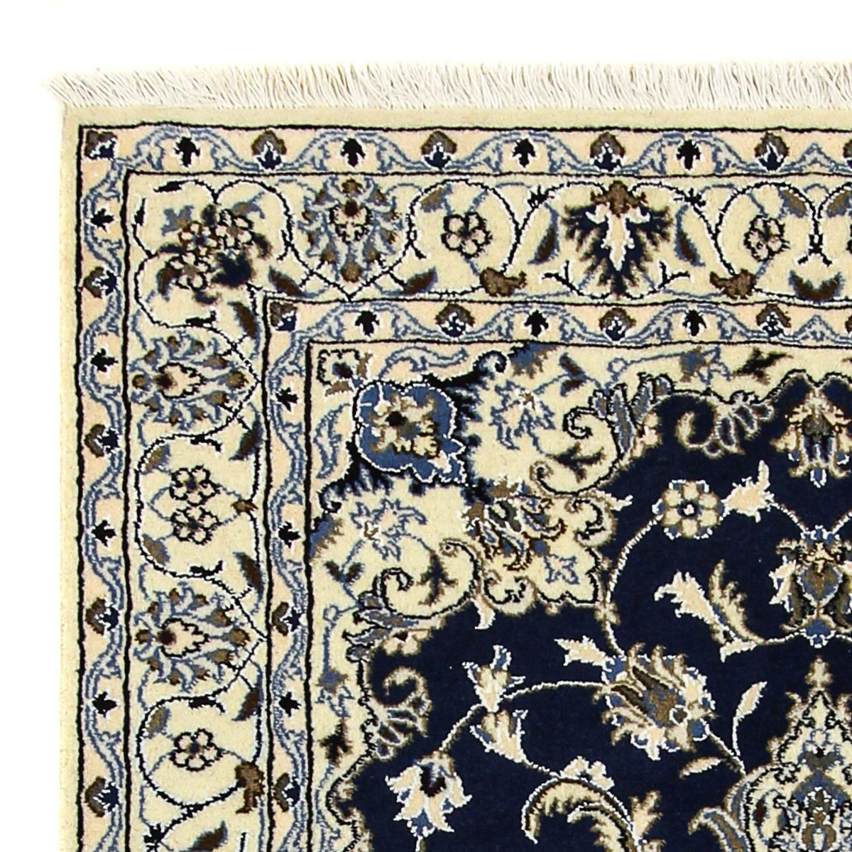 Perzisch tapijt - Nain - 203 x 120 cm - donkerblauw