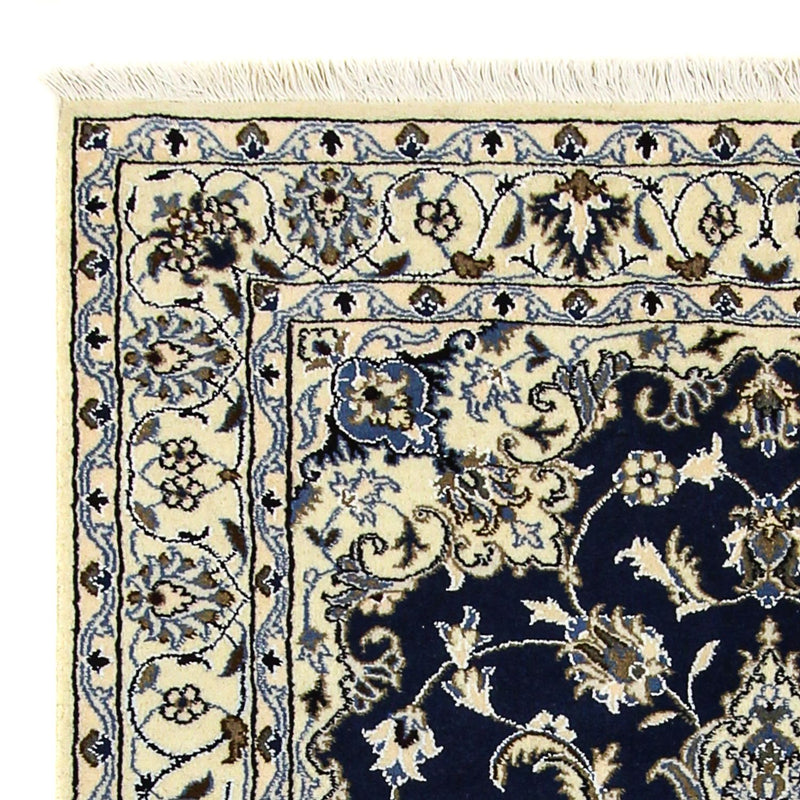 Perzisch tapijt - Nain - 203 x 120 cm - donkerblauw