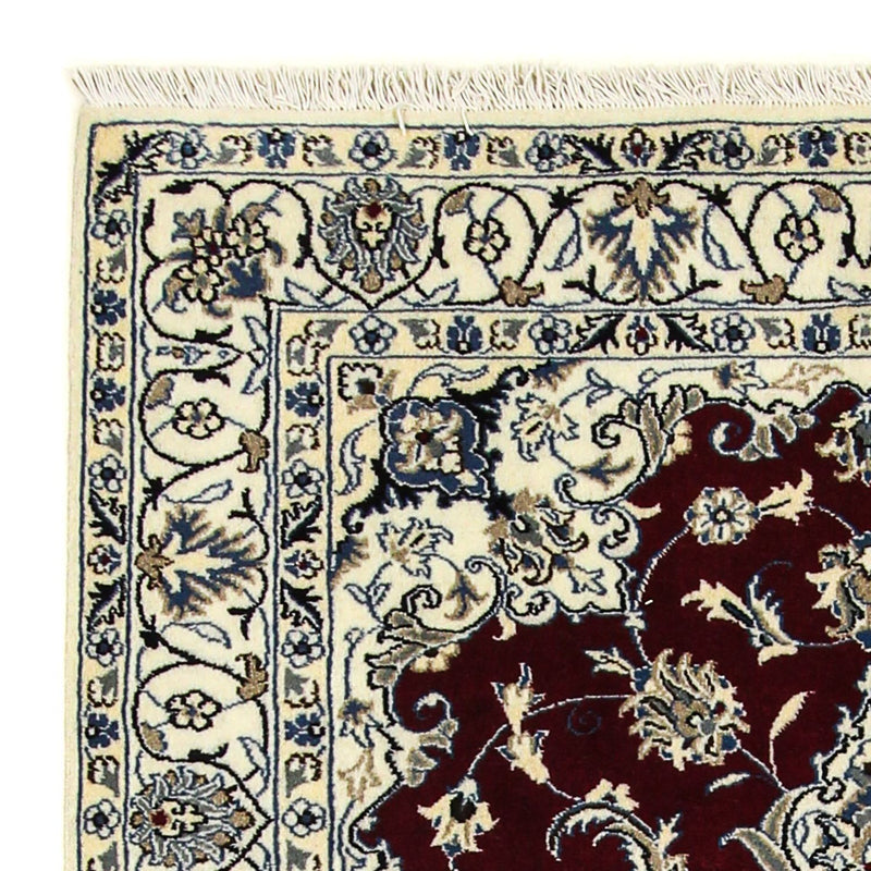 Perzisch tapijt - Nain - 198 x 122 cm - donkerrood