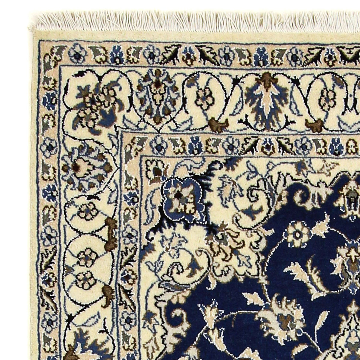 Perzisch tapijt - Nain - 202 x 115 cm - donkerblauw