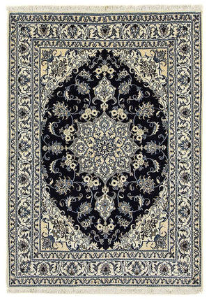 Perzisch tapijt - Nain - 205 x 143 cm - donkerblauw