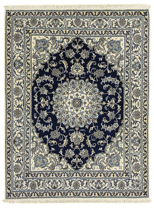 Perzisch tapijt - Nain - 198 x 152 cm - donkerblauw