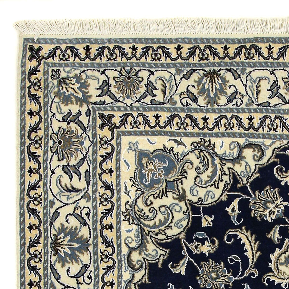 Perzisch tapijt - Nain - 198 x 152 cm - donkerblauw