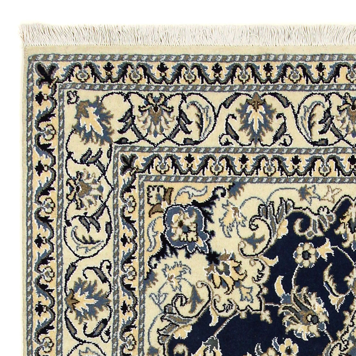 Perzisch tapijt - Nain - 202 x 142 cm - donkerblauw