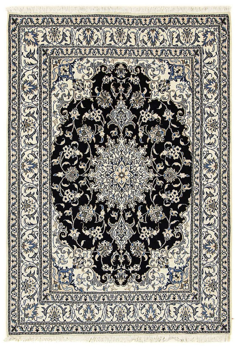 Perzisch tapijt - Nain - 207 x 146 cm - donkerblauw